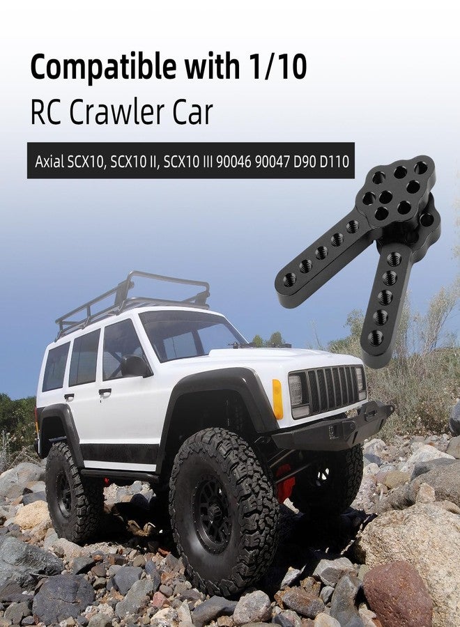 AllinRC CNC Metal RC Car Shock Absorber Mount Adjust Height Angle Stand for Axial SCX10 90046 D90 D110 RC Crawler Car Truck Models Upgrades (Black) - Image 5